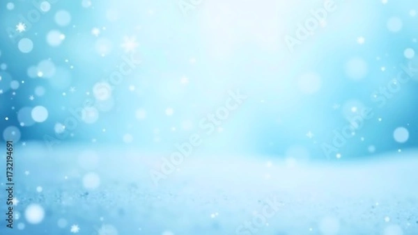 Obraz Frozen Gradient Blue White Abstract Background. Abstract christmas background
