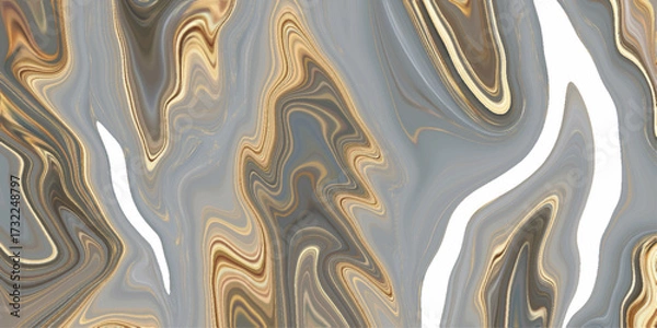 Fototapeta Adstract liquid backgound texture, close up texture of liquid shiny metal in silver gray color with highlights and shimmers, abstract coloeful liquid digital art abstract pattern..