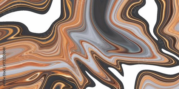 Fototapeta Adstract liquid backgound texture, close up texture of liquid shiny metal in silver gray color with highlights and shimmers, abstract coloeful liquid digital art abstract pattern..
