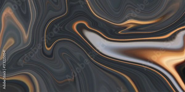 Fototapeta Adstract liquid backgound texture, close up texture of liquid shiny metal in silver gray color with highlights and shimmers, abstract coloeful liquid digital art abstract pattern..