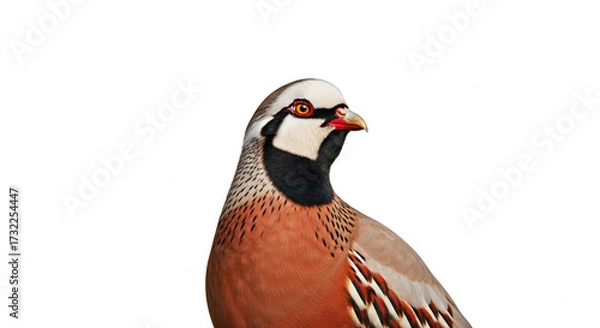 Fototapeta pheasant isolated on white background