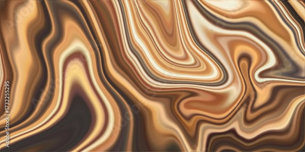 Fototapeta abstract colorful liquid background,  with mixed liquid blue and golden paints, abstract liquid water color black marble texture background, Stylish marble wave texture illustraion.
