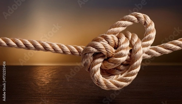Fototapeta Knot On A Rope
