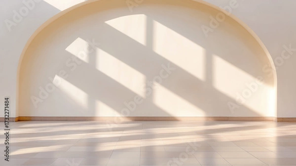 Obraz Light and Shadow, Sunlight streaming through a skylight, illuminating an interior space, creating a warm and inviting atmosphere.