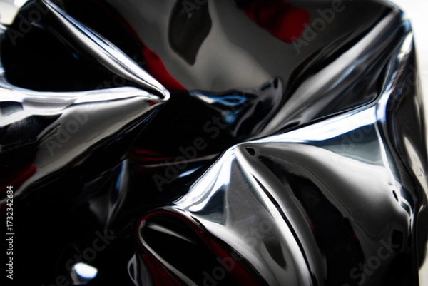 Fototapeta abstract background, liquid wave, gloss, artificial leather