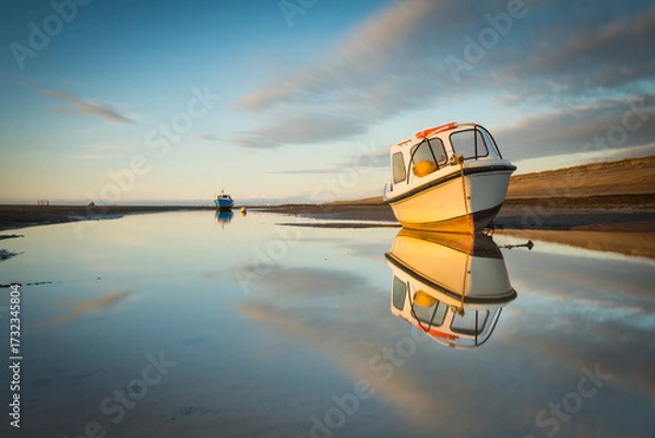 Obraz Boats at sunset