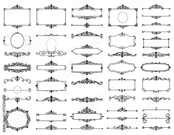 Obraz Collection of decorative frames and borders (3)
