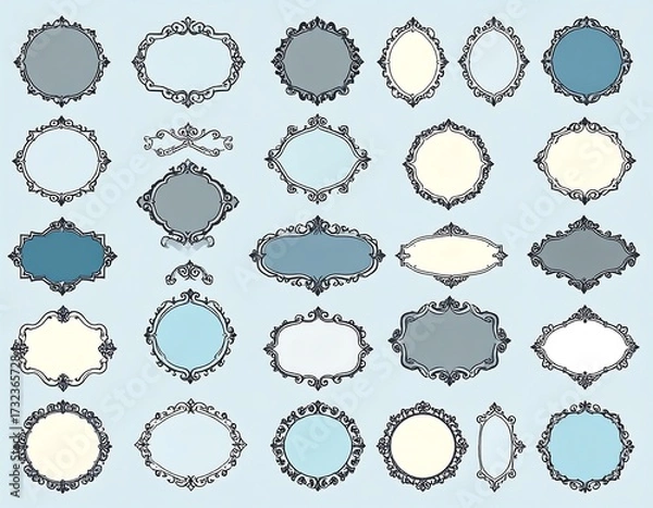 Obraz Collection of decorative ornate frames (2)