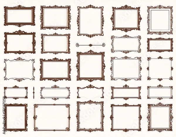 Obraz Collection of decorative picture frames (2)