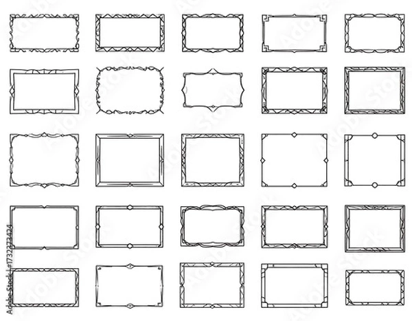 Obraz Collection of decorative rectangular frames (1)