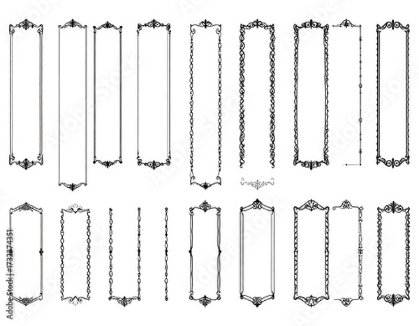 Obraz Collection of decorative rectangular frames (3)