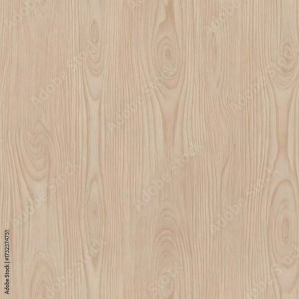 Fototapeta Seamless Light Wood Grain Texture Background - Natural Wooden Surface with Detailed Grain Patterns for Design and Decor