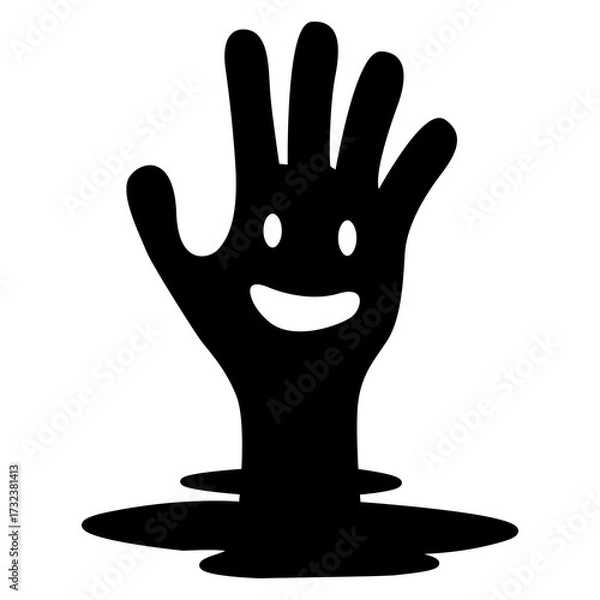 Obraz hand in black