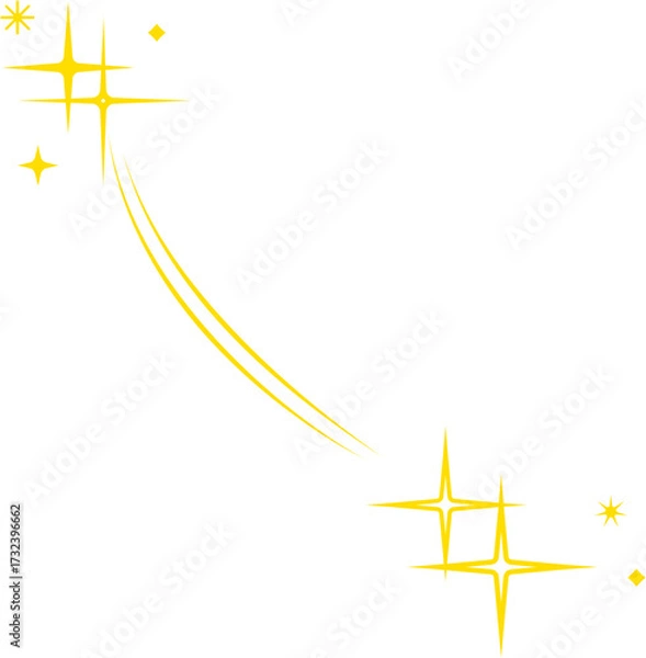 Obraz Vector Illustration of Sparkles Star
