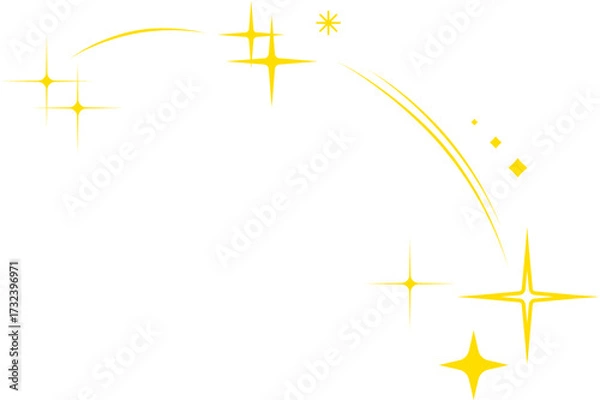 Obraz Vector Illustration of Sparkles Star