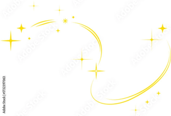 Obraz Vector Illustration of Sparkles Star