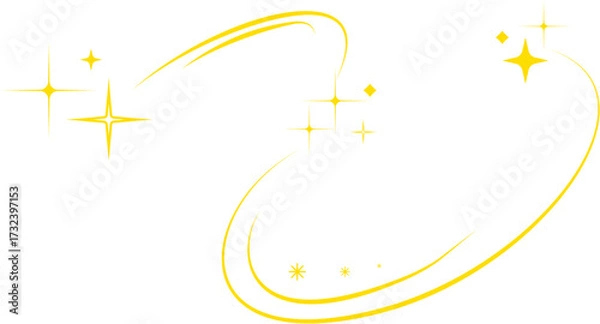 Obraz Vector Illustration of Sparkles Star