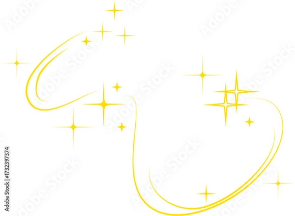 Obraz Vector Illustration of Sparkles Star