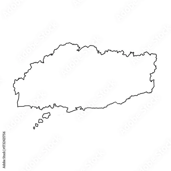 Obraz Cloud-Shaped Chat Bubble Icon - White Fill Transparent PNG