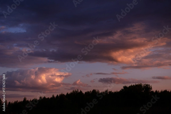 Obraz sunset in the clouds