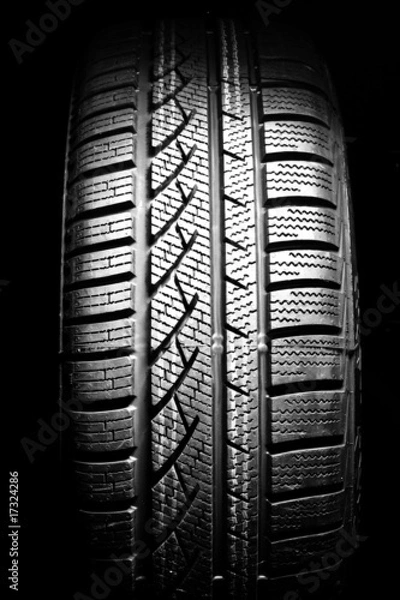 Obraz New car tire close up on