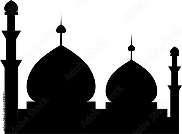 Obraz mosque at night