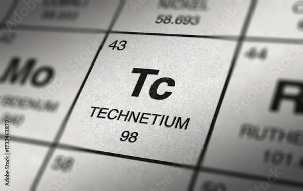 Fototapeta TECHNETIUM Element 43 of the periodic table