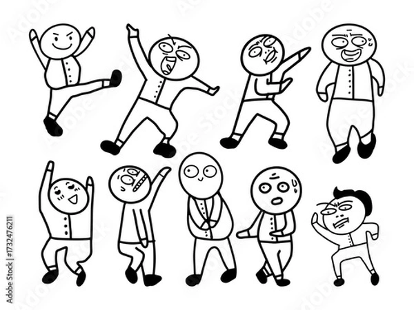 Obraz Awkward Meme Doodle Humor Pack