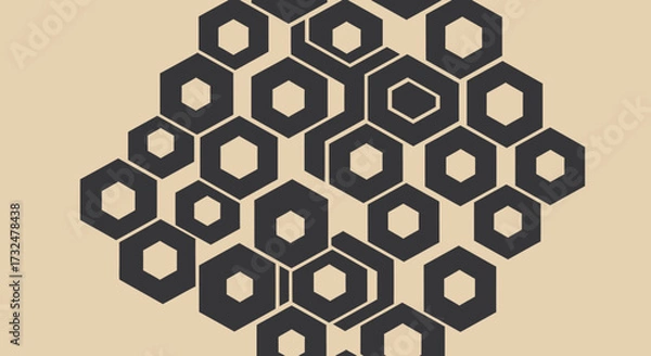 Obraz Hexagon pattern (3)
