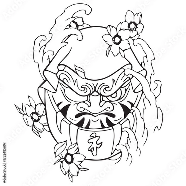 Obraz Daruma Tattoo 002