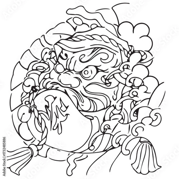 Obraz Daruma Tattoo 001