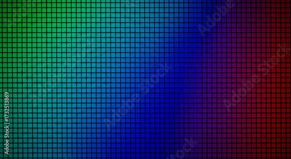 Fototapeta Colorful Pixel Grid Background