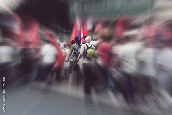 Fototapeta Street protest 