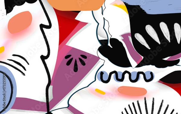 Obraz Sfondo e composizione astratta