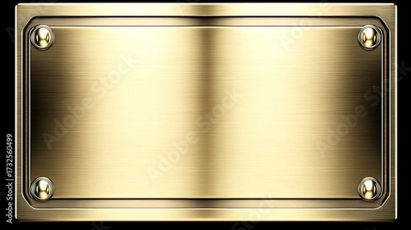Fototapeta Shiny metallic gradient gold subtle glow minimal clean smooth polished background elegant design
