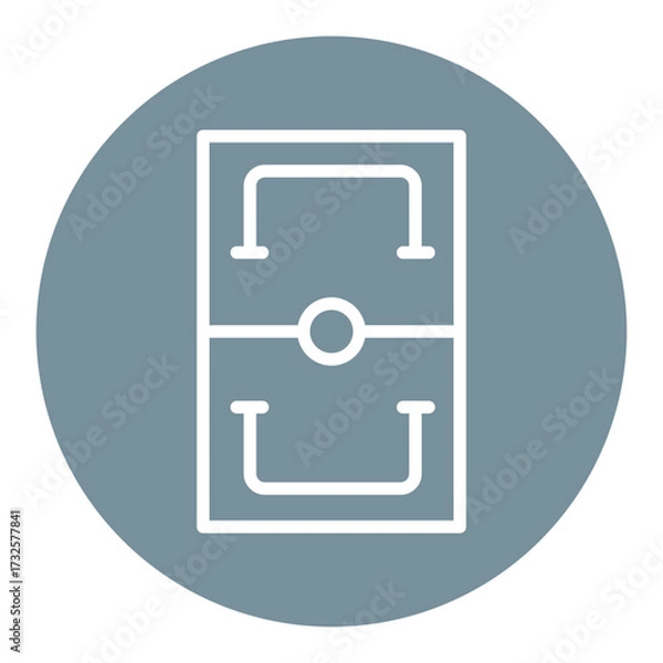 Obraz Football Field Vector Icons