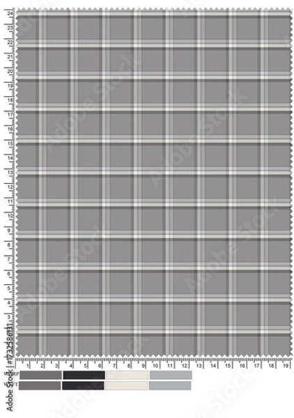 Fototapeta Blank notebook page and spiral book cover with old paper texture and border design