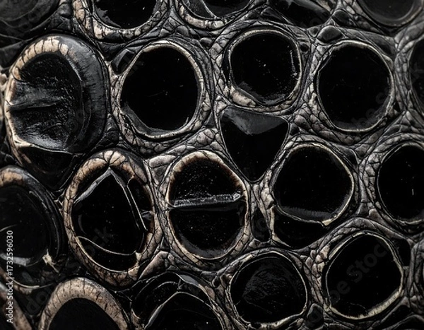 Obraz Close-up view of intricate alligator skin
