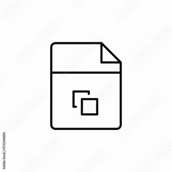 Obraz copy file icon sign vector