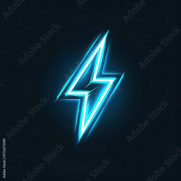 Obraz Lightning Bolt Icon and Mascot Collection