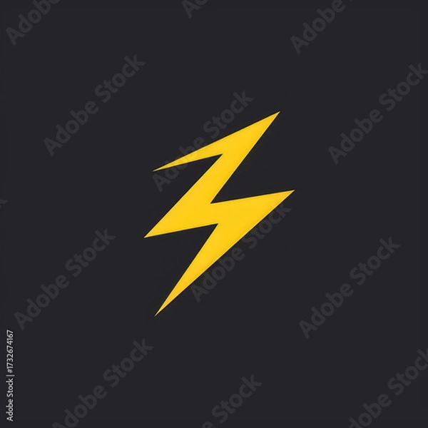 Obraz Lightning Bolt Icon and Mascot Collection