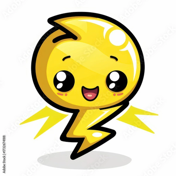 Obraz Lightning Bolt Icon and Mascot Collection