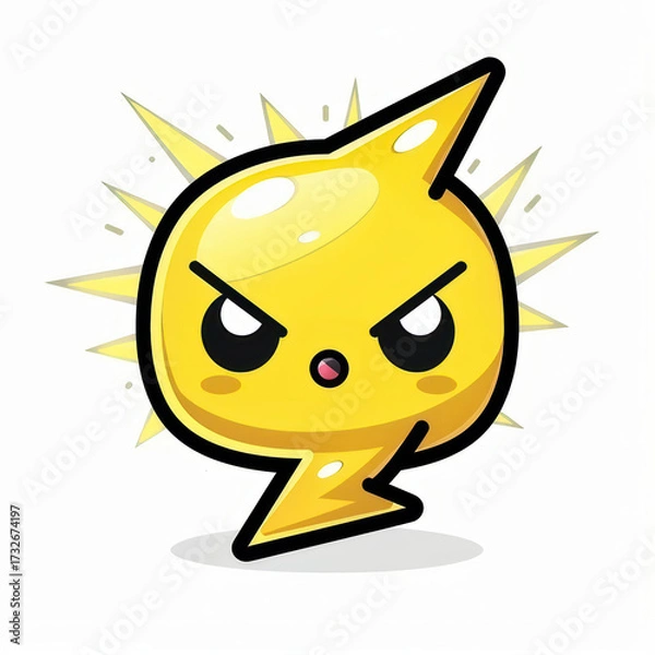 Obraz Lightning Bolt Icon and Mascot Collection