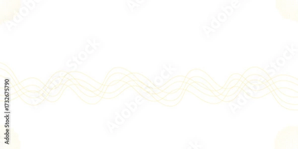 Obraz Abstract Yellow Wave Lines Minimal Flowing Geometric Background