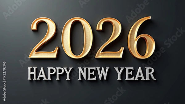 Obraz “2026” gleams in gold dusk—elegant, sculptural, and pulsing with celebration, clarity, and poetic promise.
