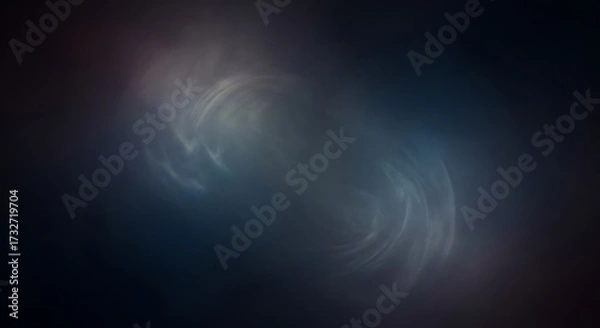Fototapeta Abstract swirling blue and white nebula in deep space