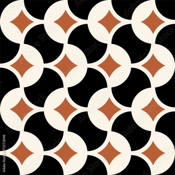 Obraz Seamless abstract geometric pattern. Vector Illustration.