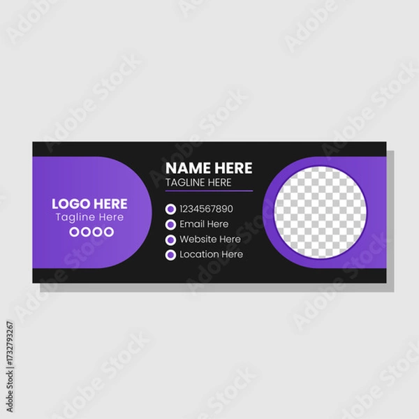 Obraz Stylish Email Signature Template