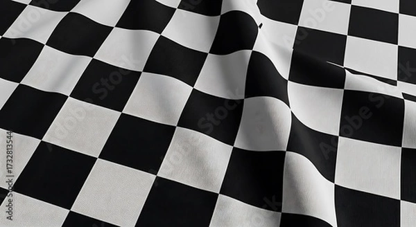 Obraz Checkered Flag Racing Finish.