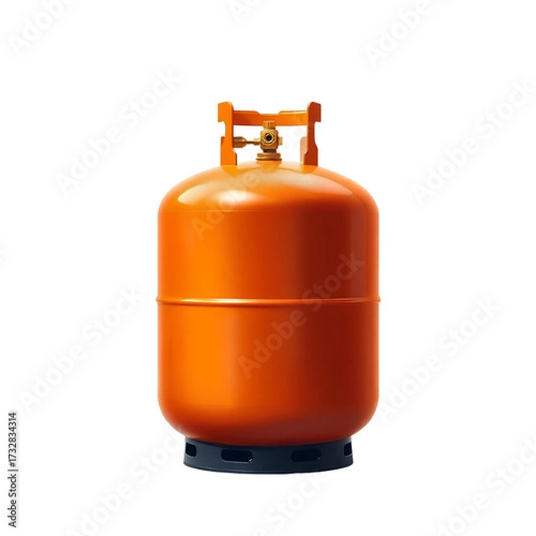 Fototapeta Photo of propane tank isolated on transparent background
